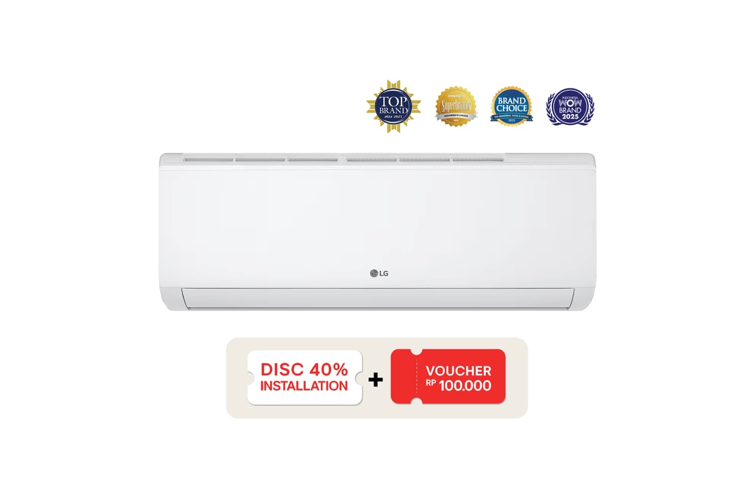 Tampak depan AC LG Standard 2 PK(H18TN4)